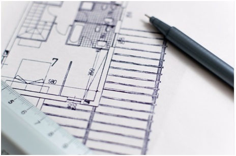 Architects design drawing